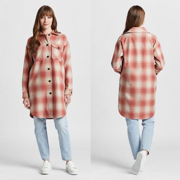 Pendleton Womens 100% Virgin Wool Plaid Overshirt Tunic Shacket Size Small - Picture 14 of 14